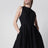 Robe courte Araco sans manches en coton noir