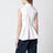 Sleeveless shirt in optical white cotton canvas