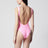 Maillot de bain une pièce Square rose bubble