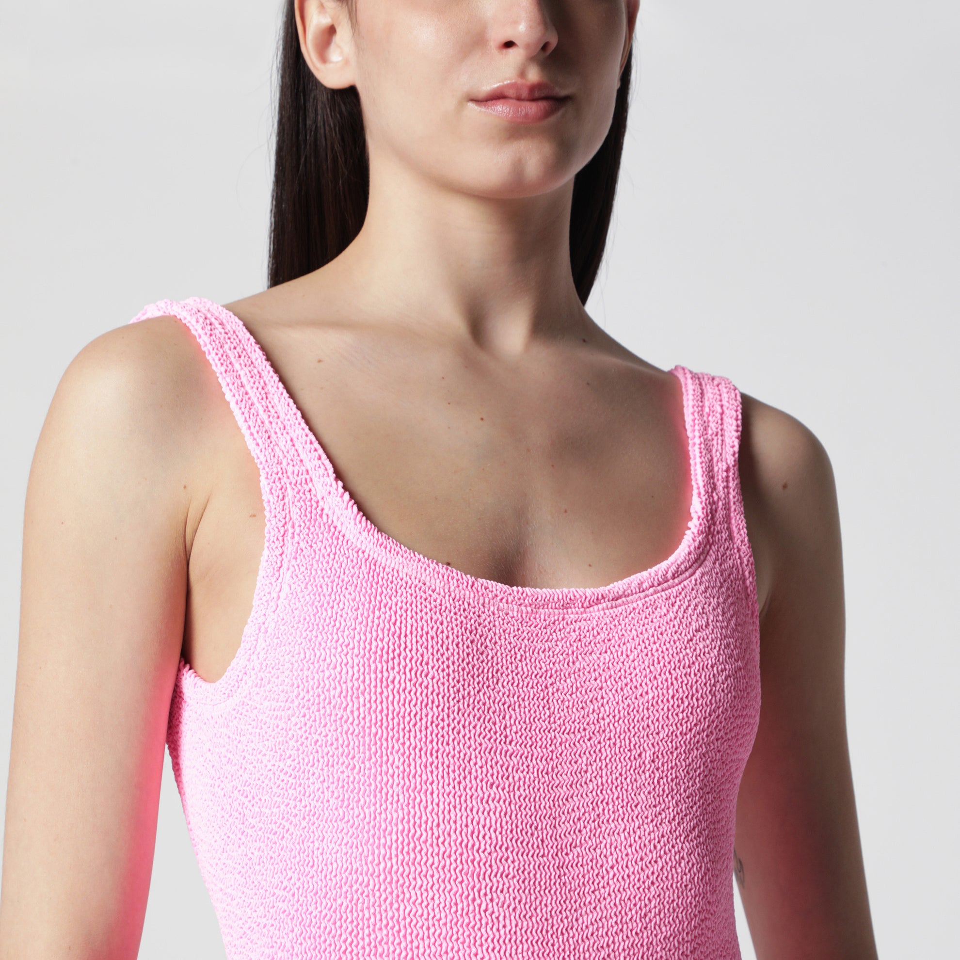 Maillot de bain une pièce Square rose bubble