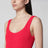 Square red one-piece swimsuit