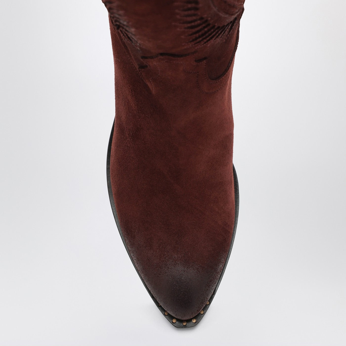 Brown suede Frida western boot