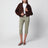 Blouson bomber Pia en daim marron Acajou