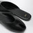 Date low sabot in black leather