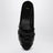 Sandalo slide Knotty nero in pelle