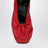Rote Pumps mit D-Ring-Logo