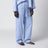 Light blue pajama trousers with white stripes