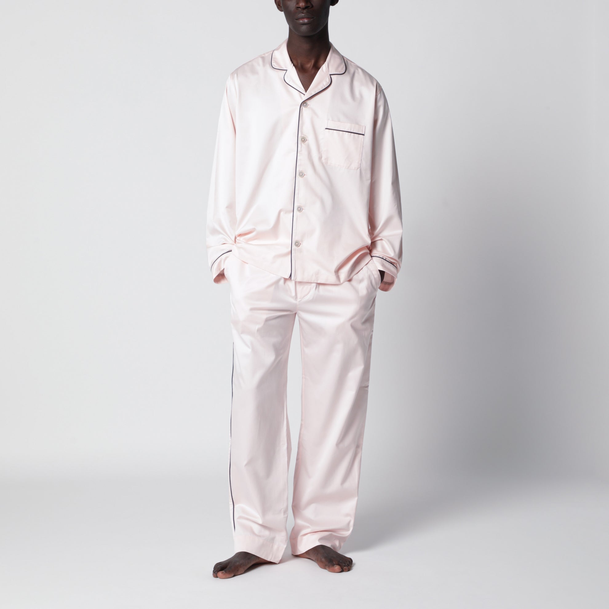 Chemise de pyjama rose clair