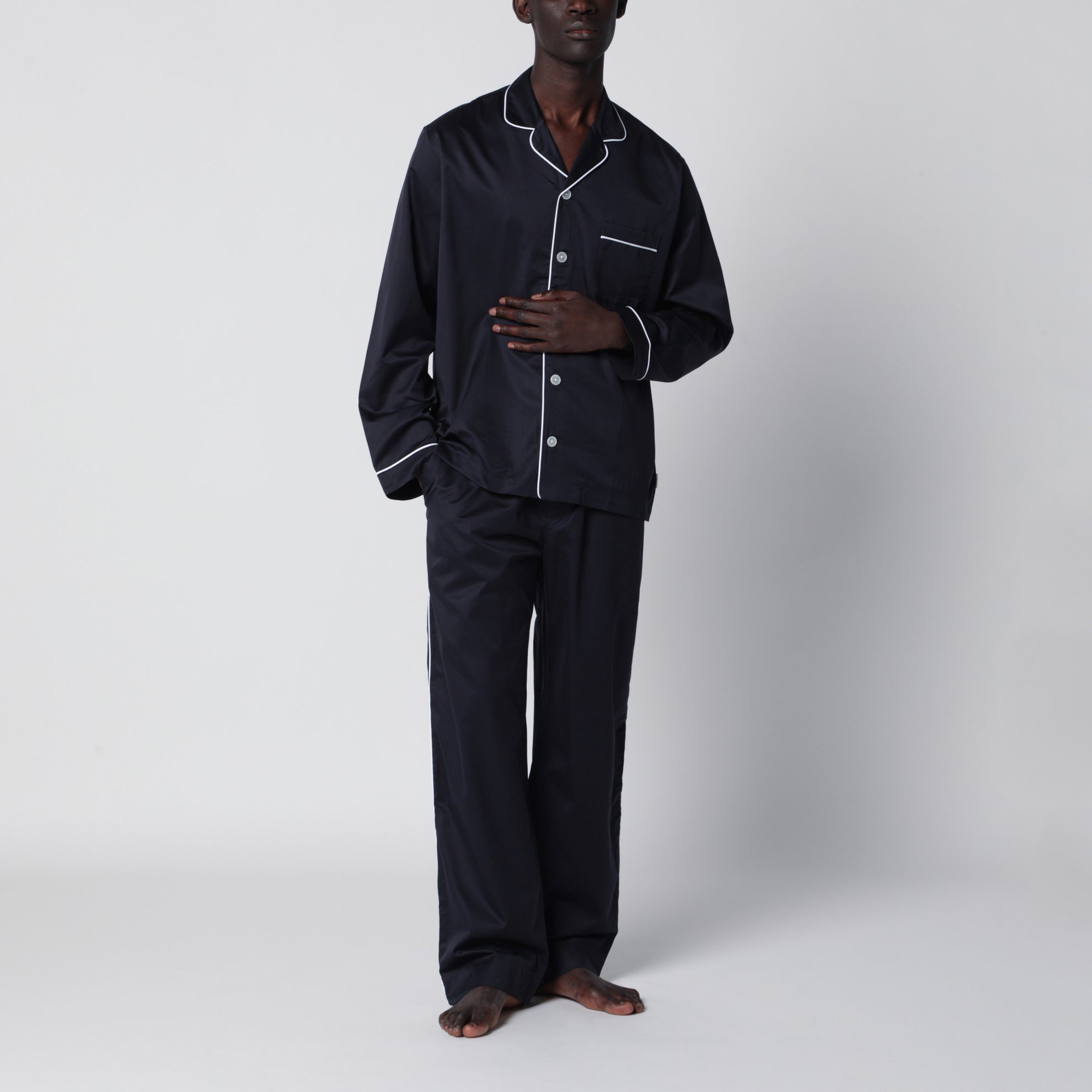 Camicia pigiama blu