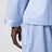 Light blue pajama shirt with white stripes