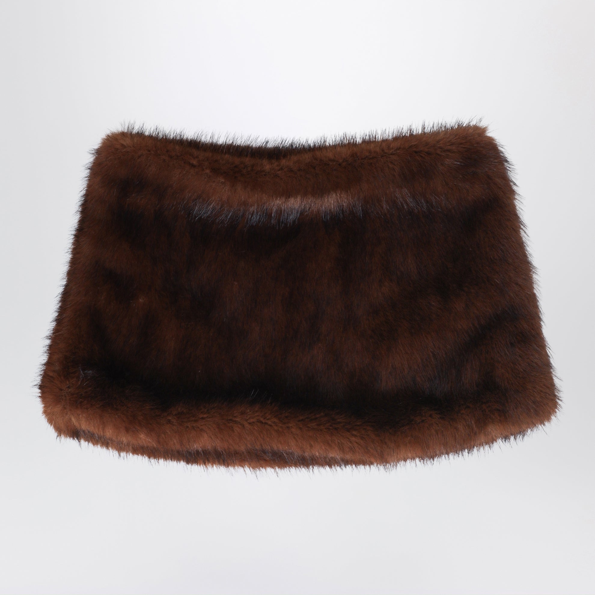 Brown Edmea faux-fur neck warmer