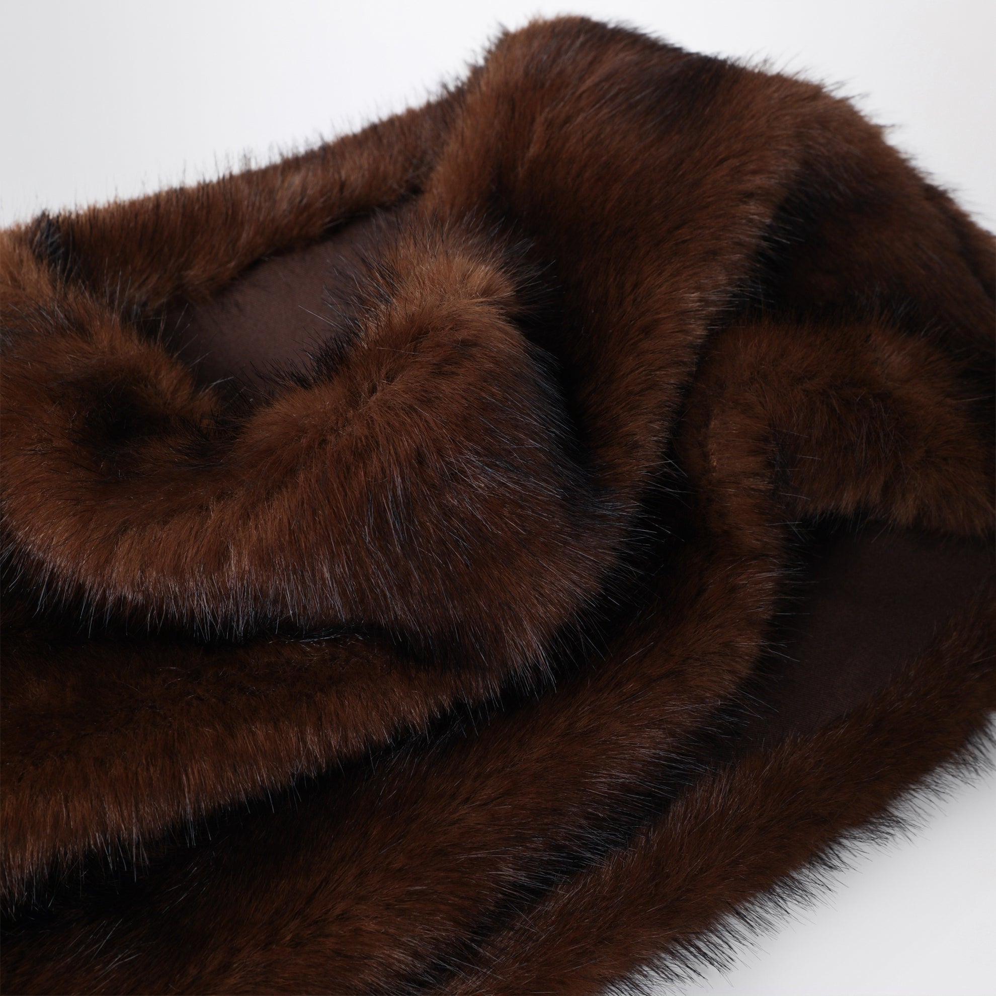Brown Edmea faux-fur neck warmer