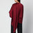 Blusa drappeggiata Koa color burgundy in raso 