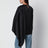 Schwarze Koa Bluse aus drapiertem Satin