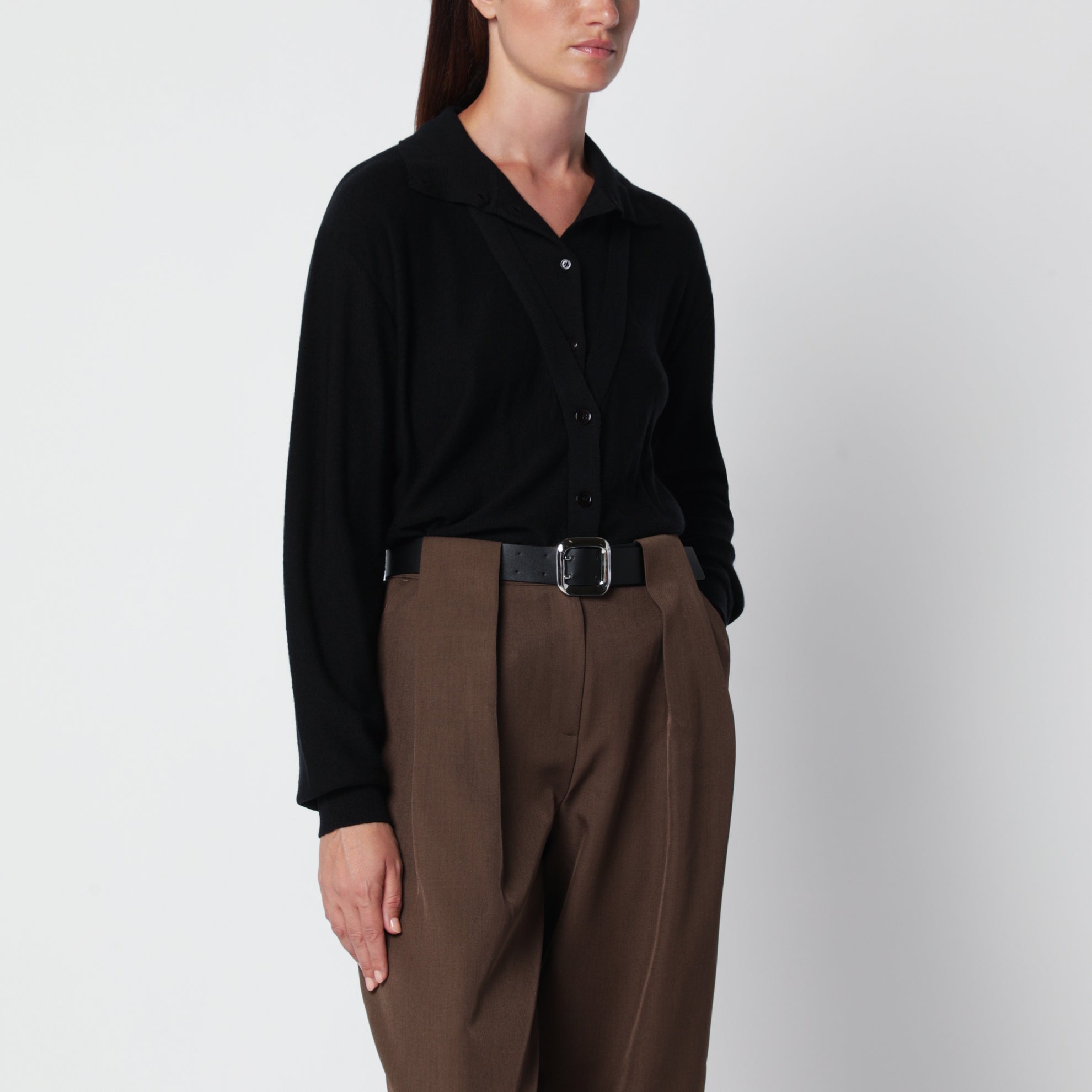 Cardigan Fabbie noir en laine