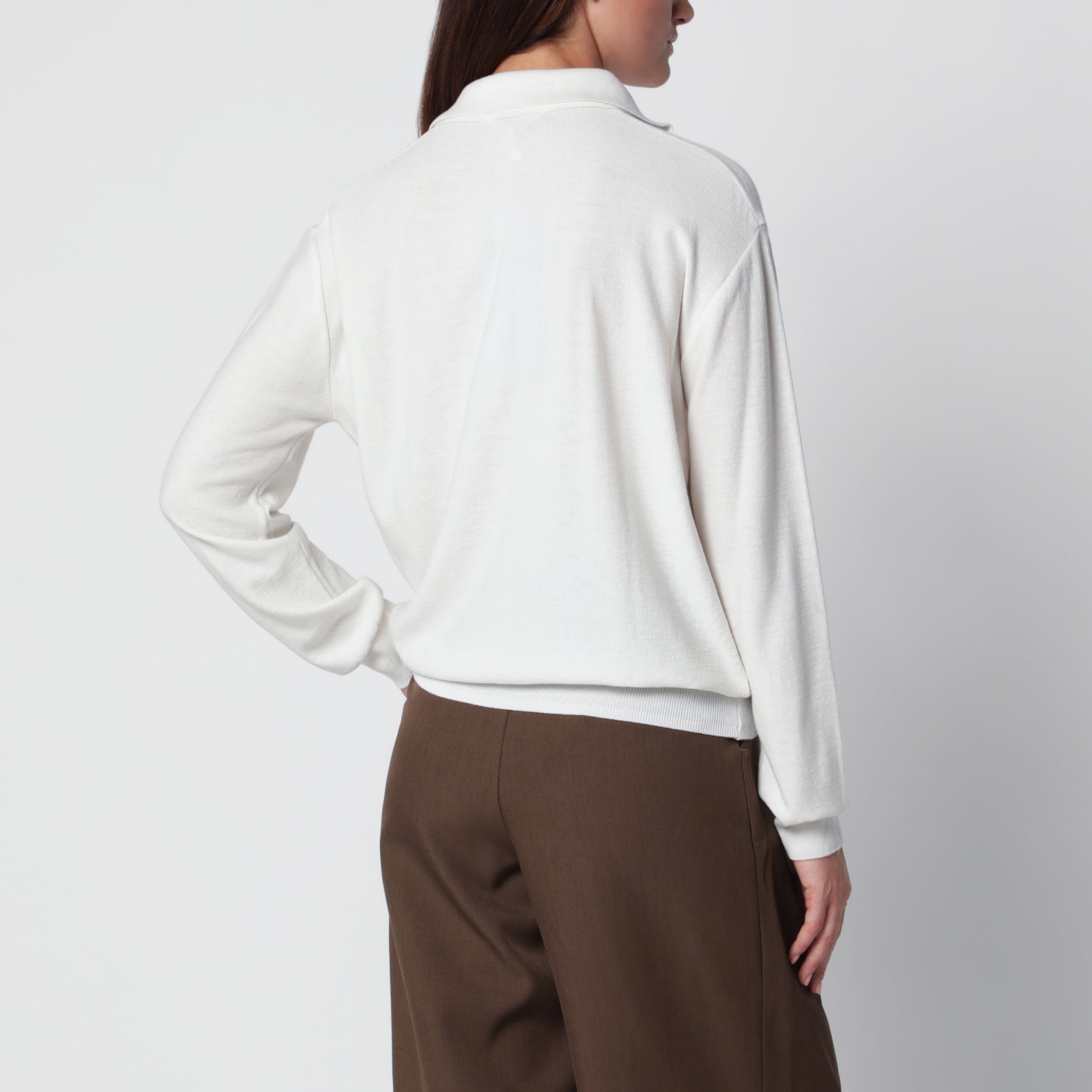 Cardigan Fabbie avorio in lana
