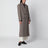 Cappotto doppiopetto Reyna beige motivo spigato