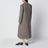 Manteau Reyna beige croisé à motif chevrons