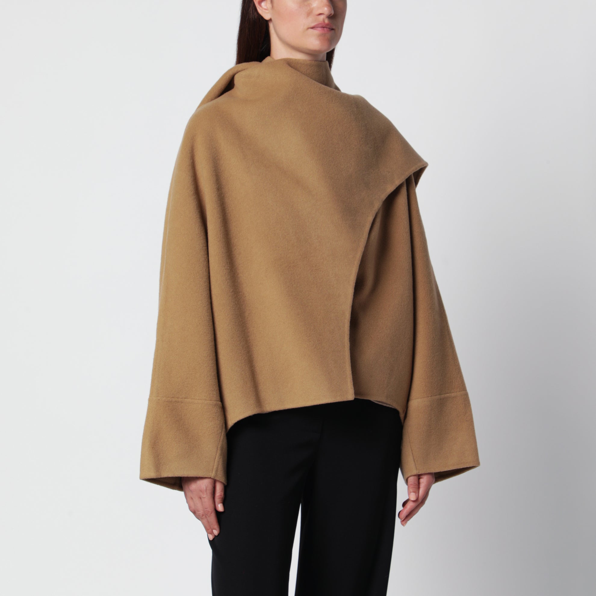 Cappotto Nuage con ampio pannello marrone chiaro