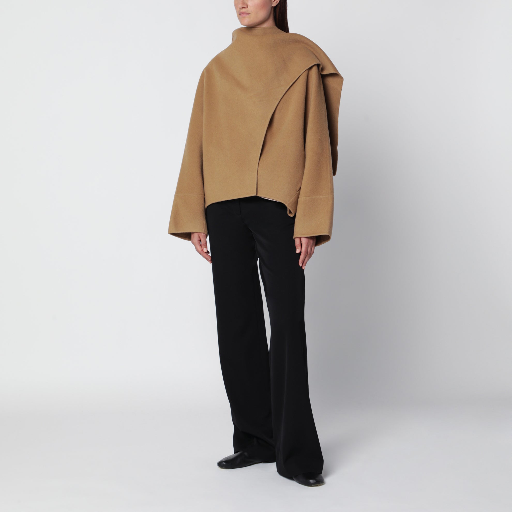 Cappotto Nuage con ampio pannello marrone chiaro