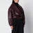 Bomber Eleni burgundy in eco pelle