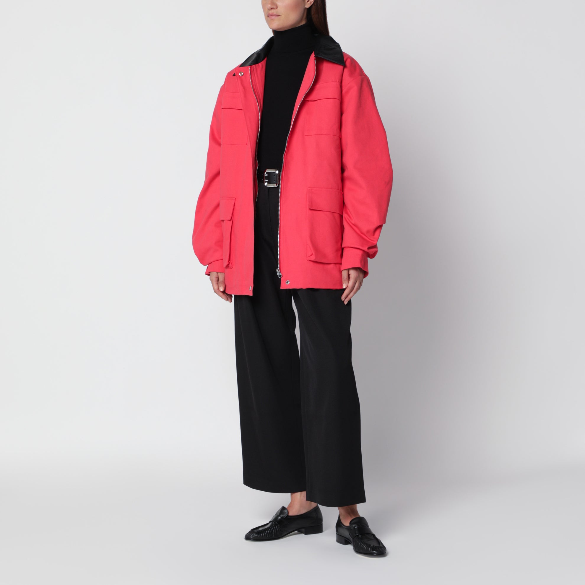 Veste utility Baia rouge en coton
