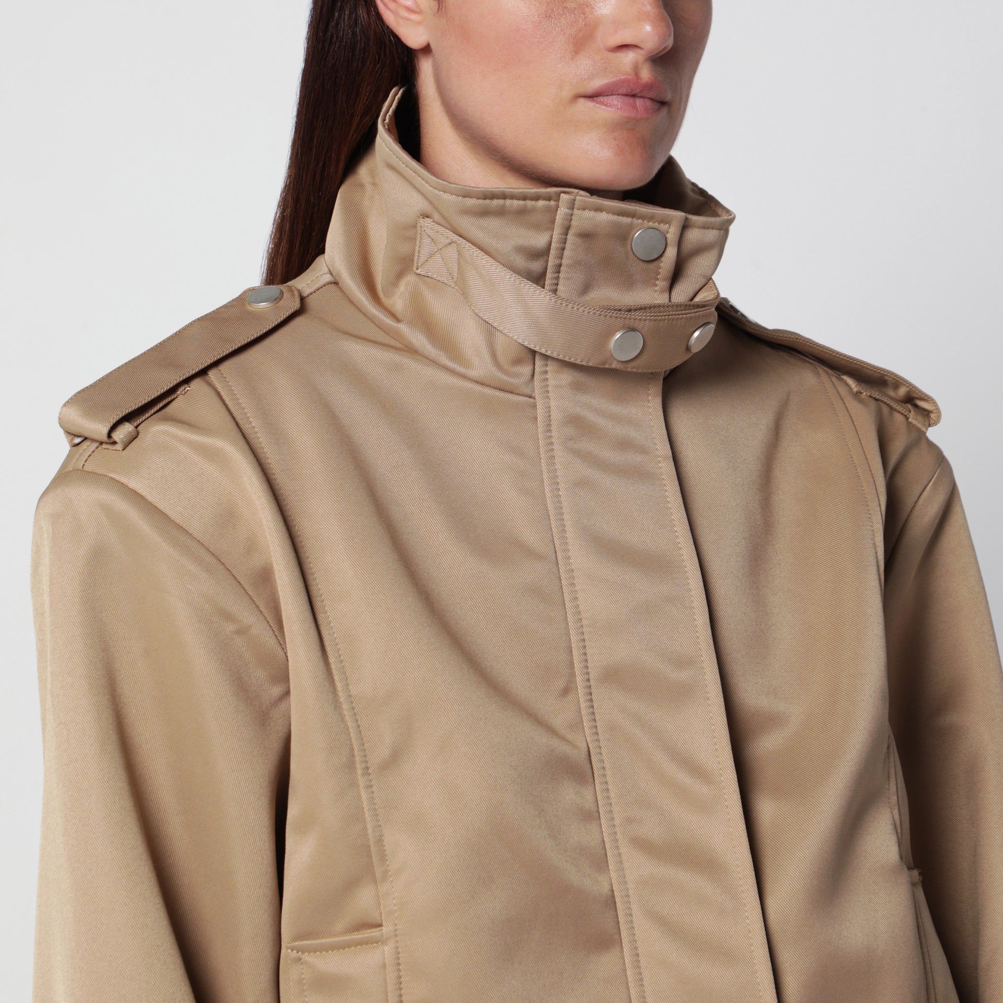 Bomber Barlow Flight beige en sergé
