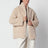 Manuela beige Jacke aus Shearling in Teddy-Optik