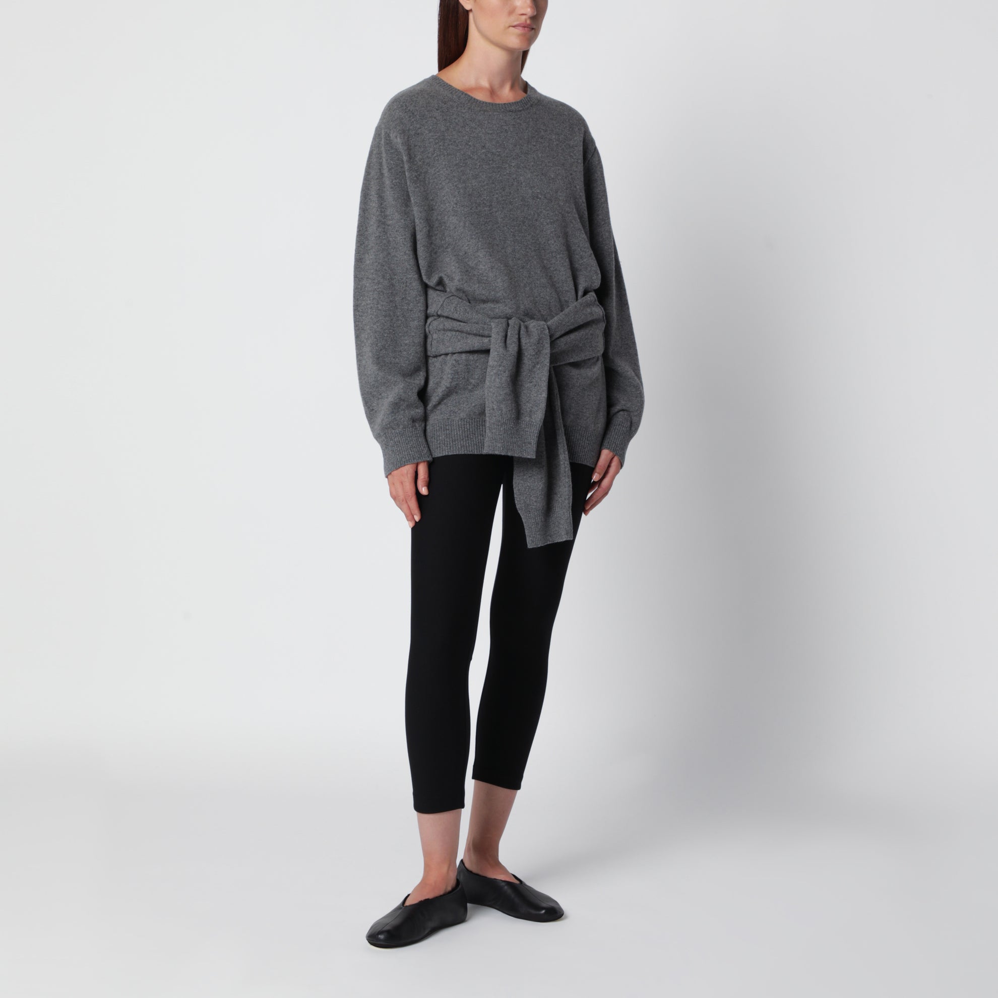 Tio grey jumper in wool blend