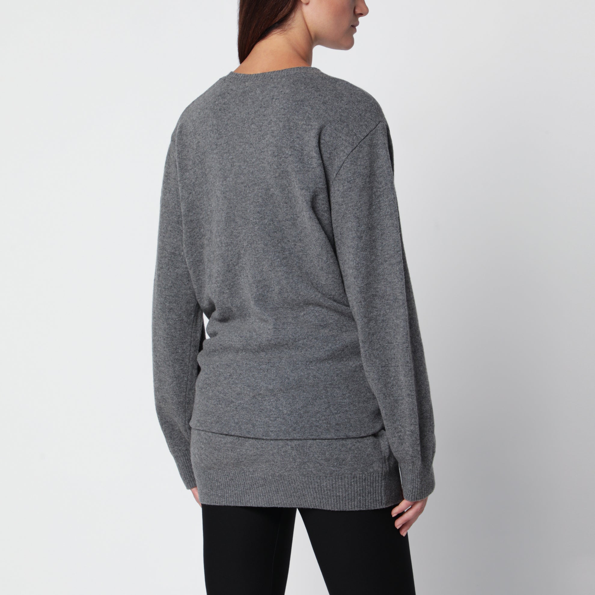 Tio grey jumper in wool blend