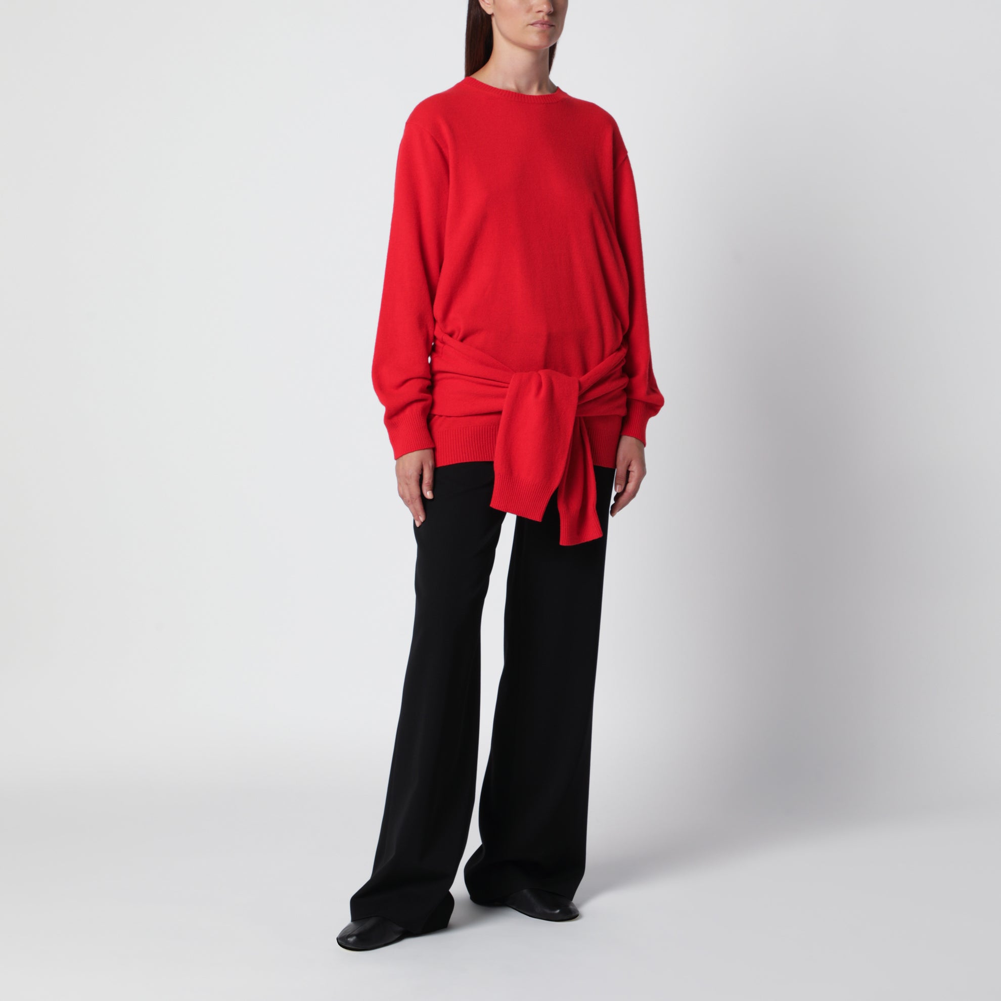 Tio roter Pullover aus Wollmischung