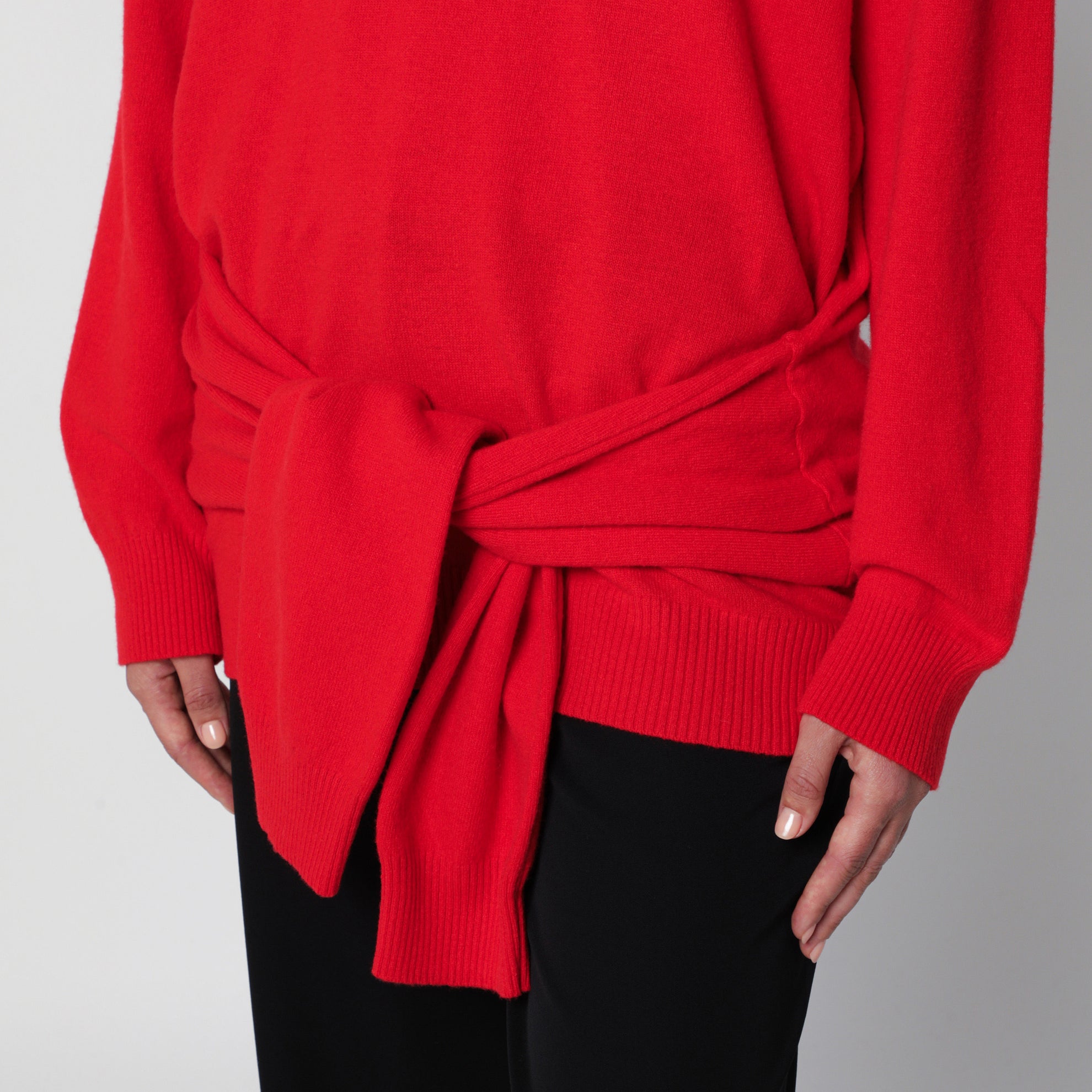 Tio roter Pullover aus Wollmischung