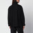 Chemise noire à col montant
