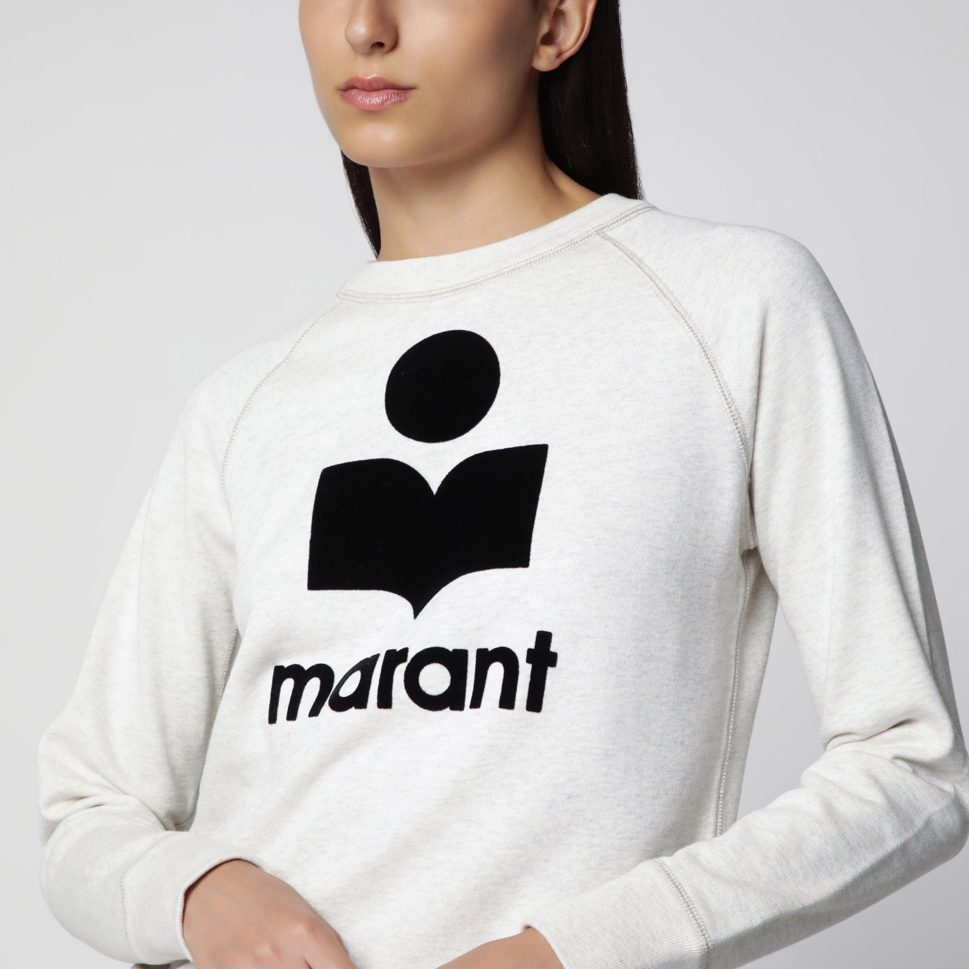 Sweat Millyny en coton écru à logo