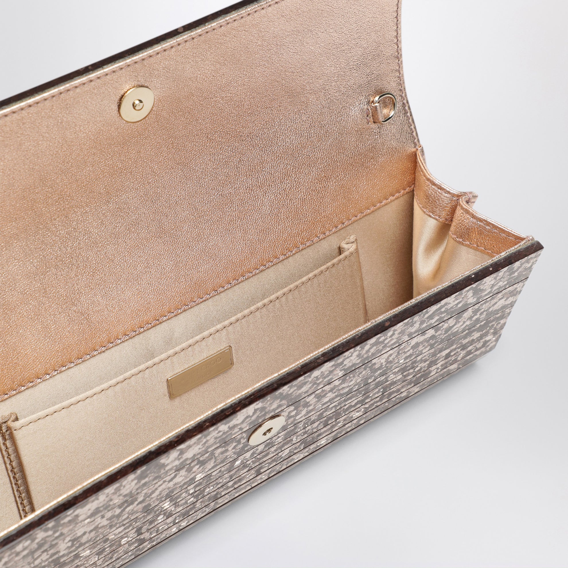 Pink Sweetie Glitter Fabric Clutch
