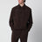 Piping cowboy jacket in stretch polyester brown