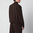 Piping cowboy jacket in stretch polyester brown