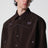 Piping cowboy jacket in stretch polyester brown