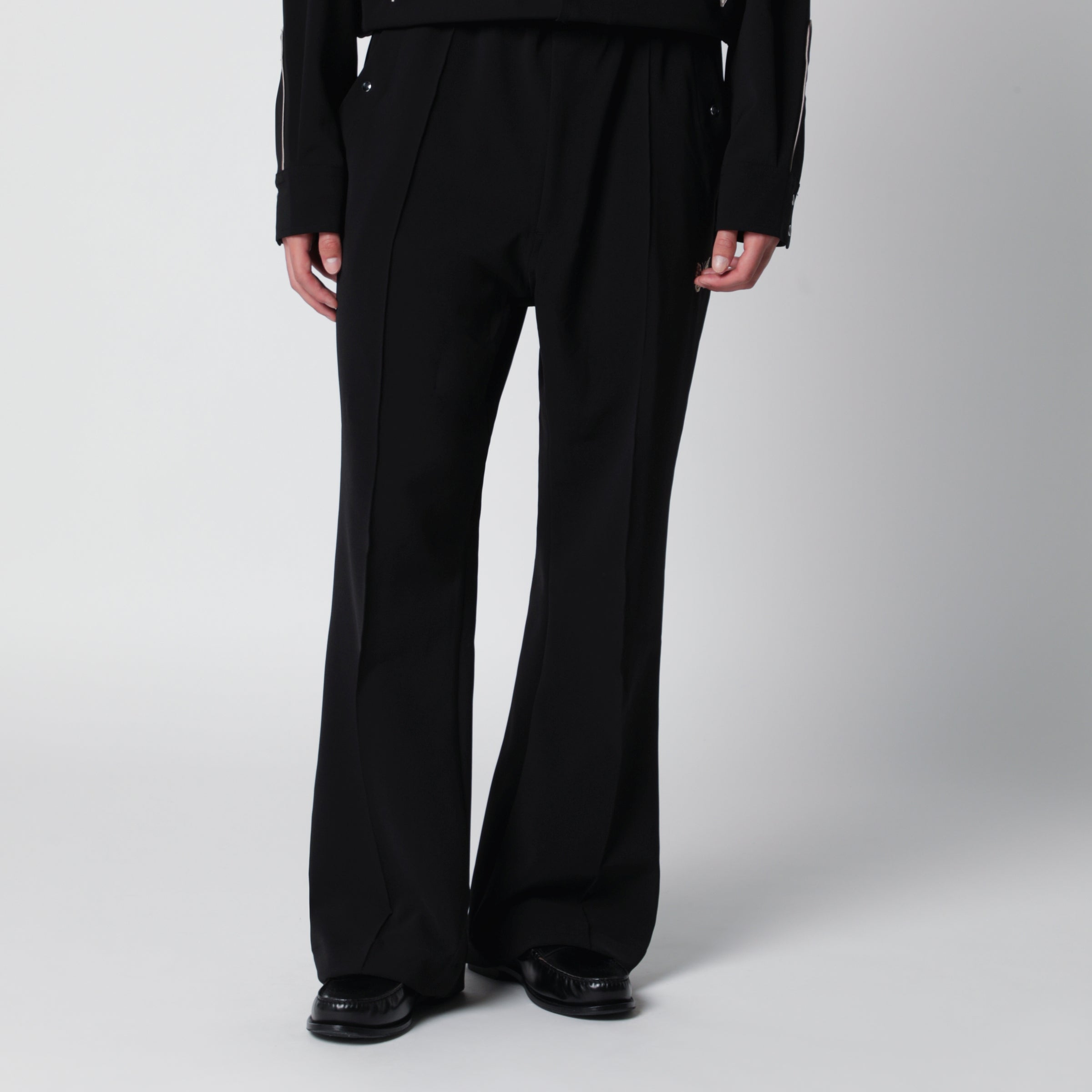 Needles Polyester Piping Cowboy Pants in Black | TheDoubleF