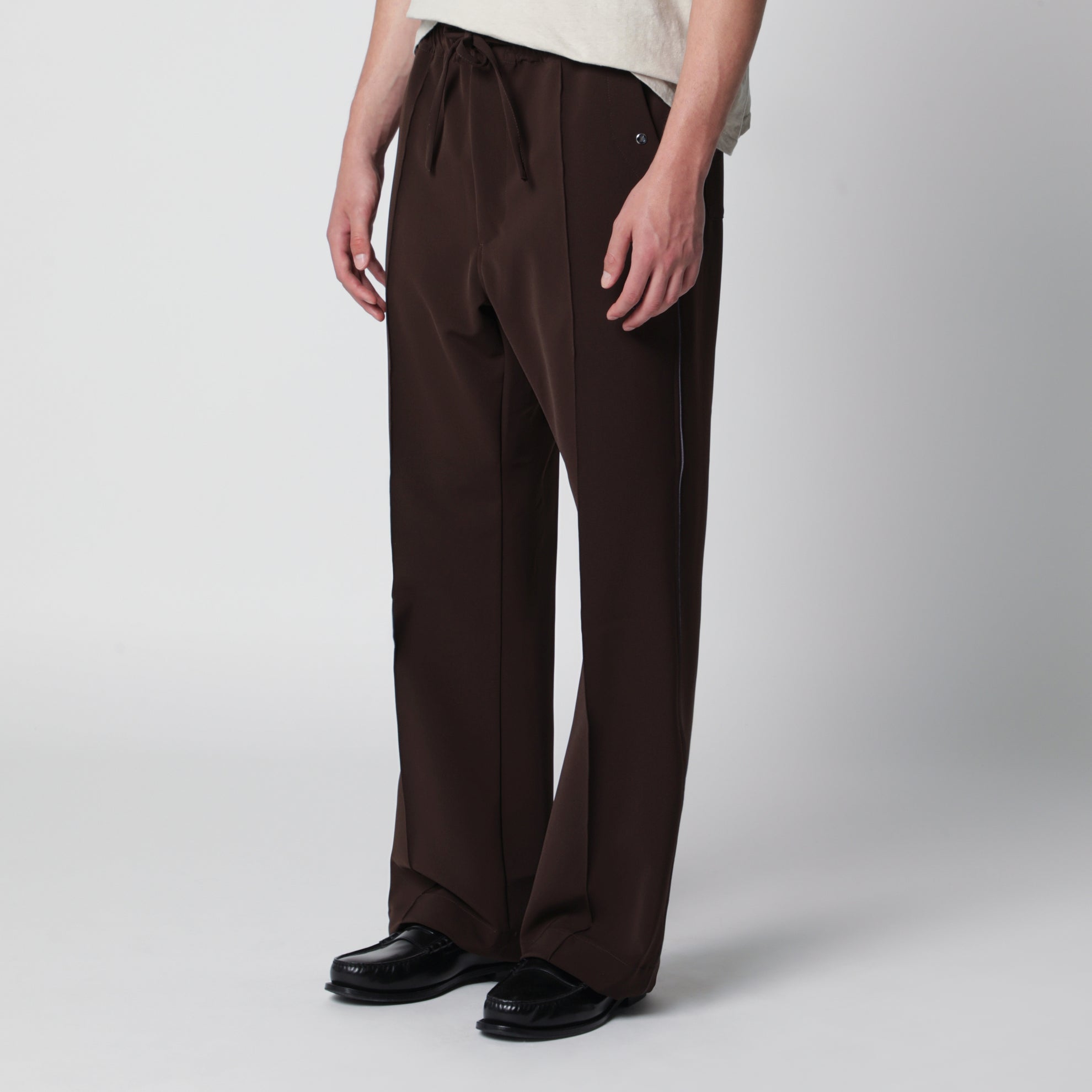 Polyester Piping Cowboy Pants in Brown