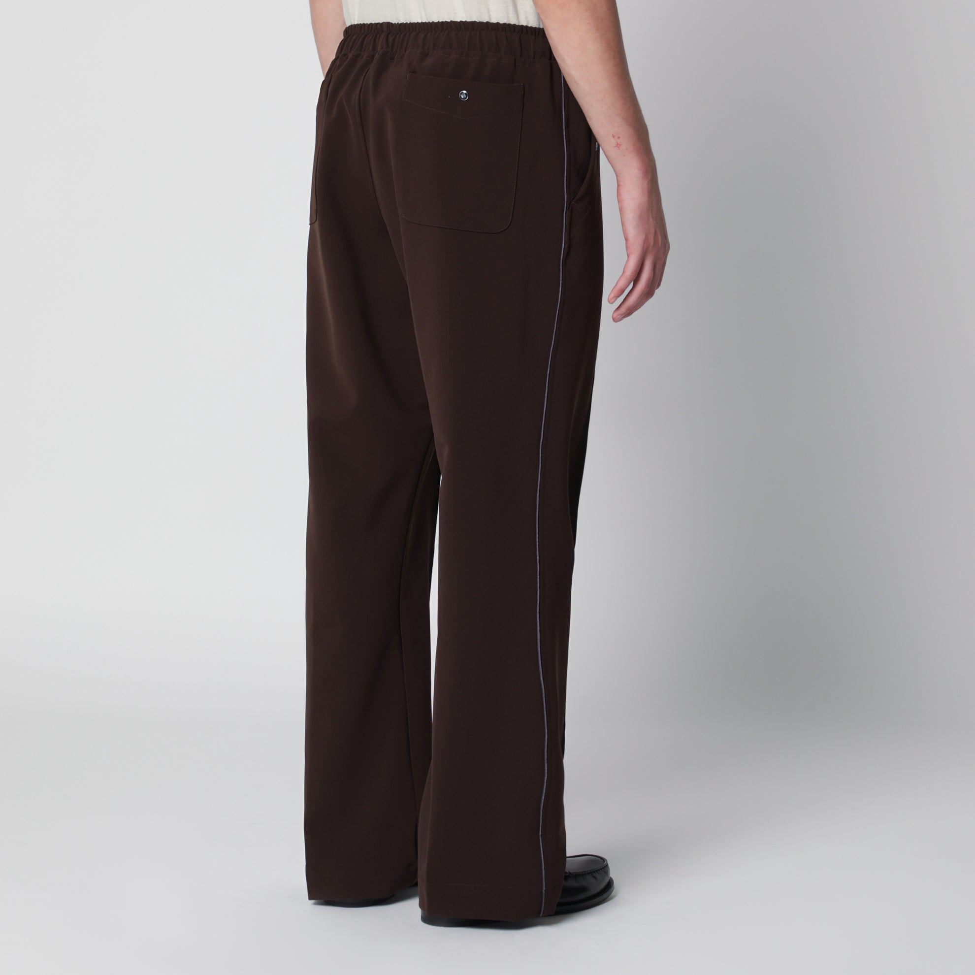 Polyester Piping Cowboy Pants in Brown