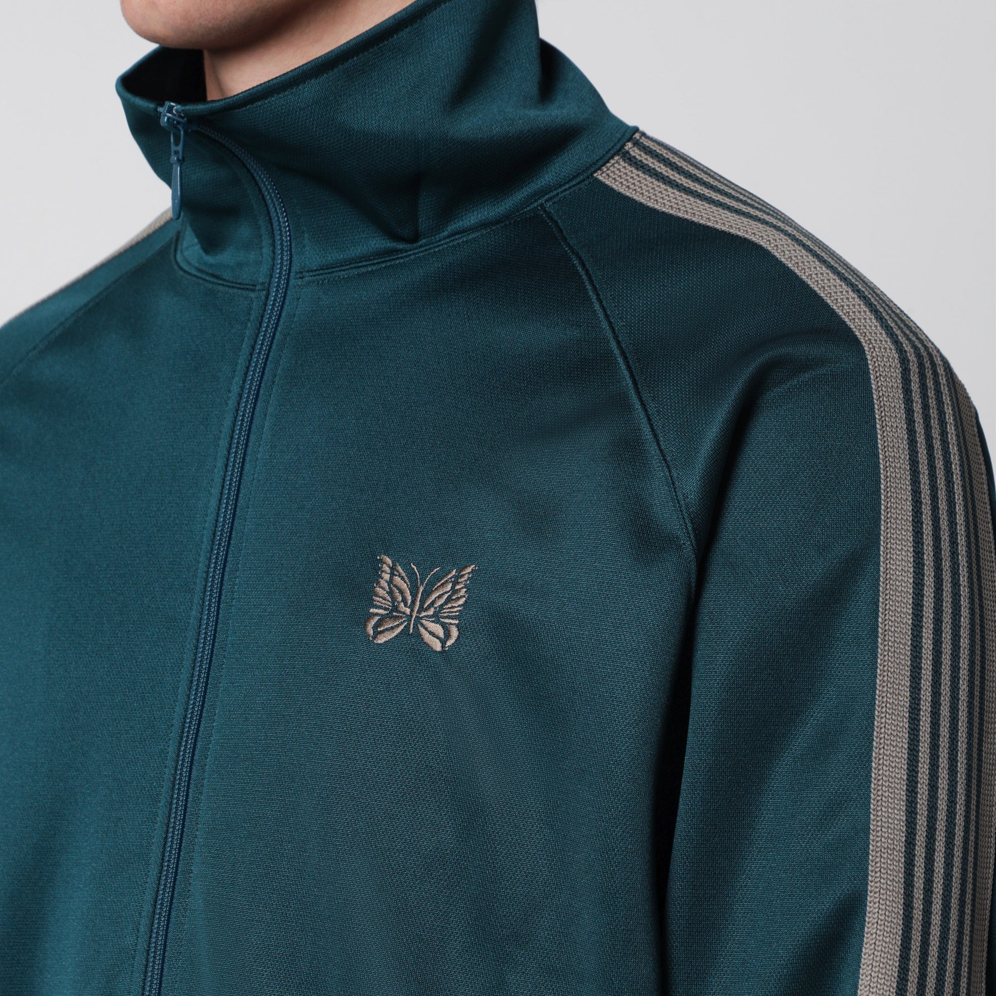Giacca sportiva in jacquard verde
