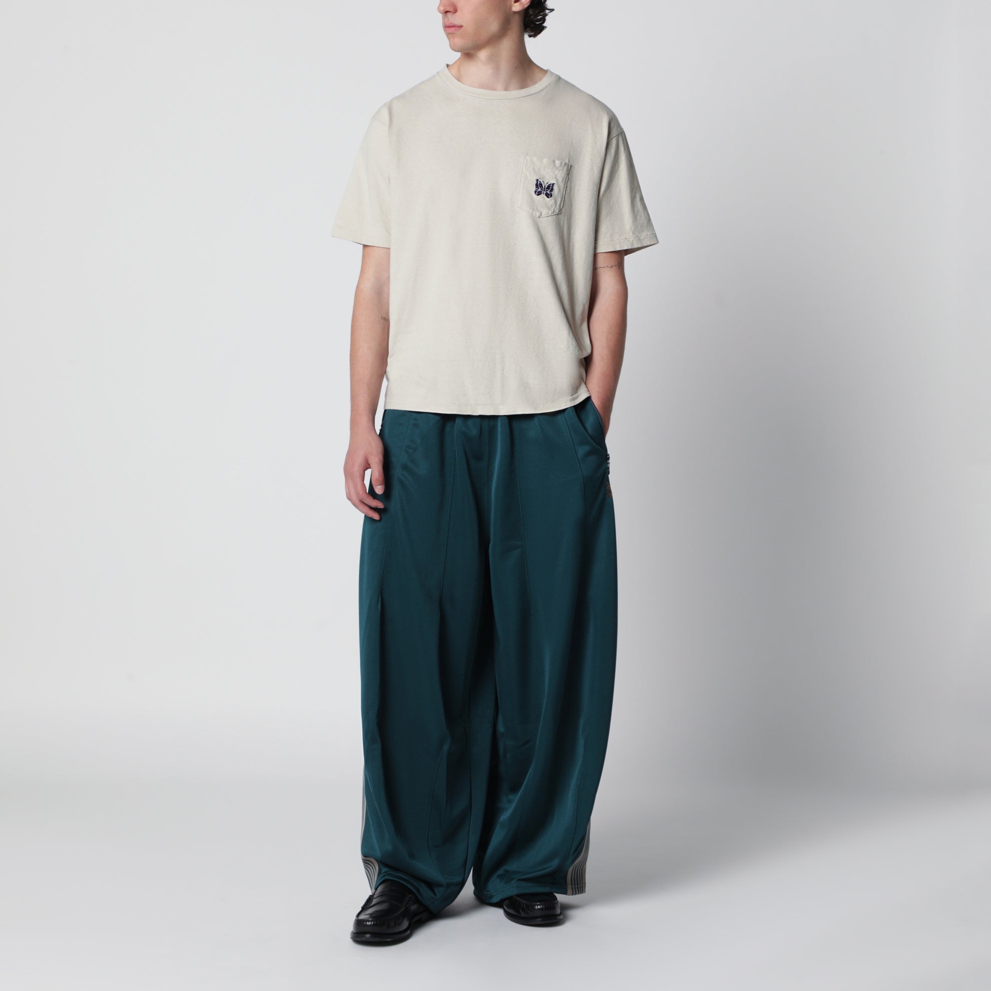 Pantaloni H.D. Track Pant in jacquard verde