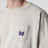 T-shirt in cotone beige con ricamo