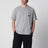 T-shirt gris en coton avec broderie