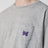 T-shirt gris en coton avec broderie