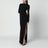 Abito lungo con schiena scoperta in jersey stretch