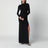 Abito lungo con schiena scoperta in jersey stretch