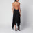 Robe longue Tish noire en cupro