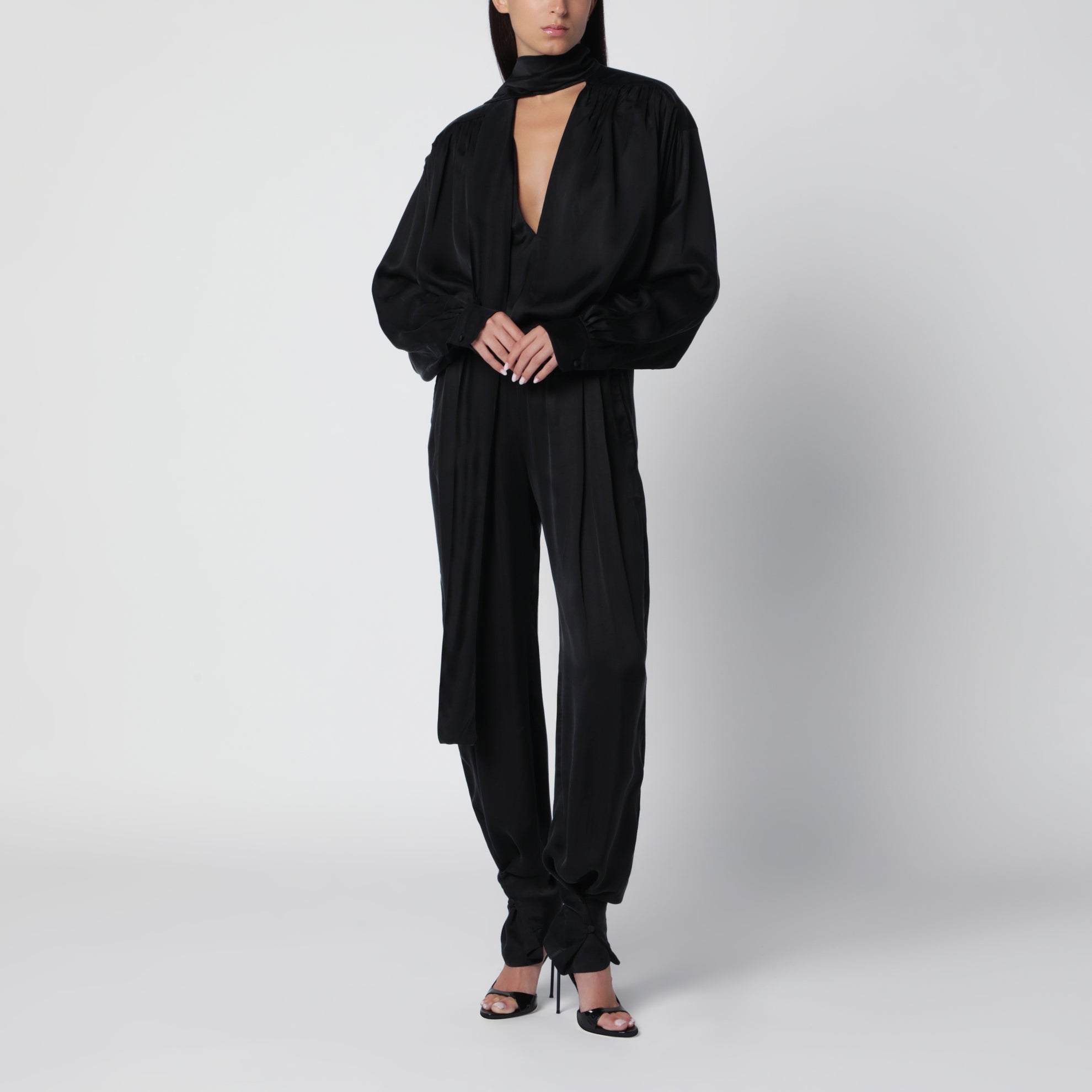 Renee Hose schwarz aus Cupro